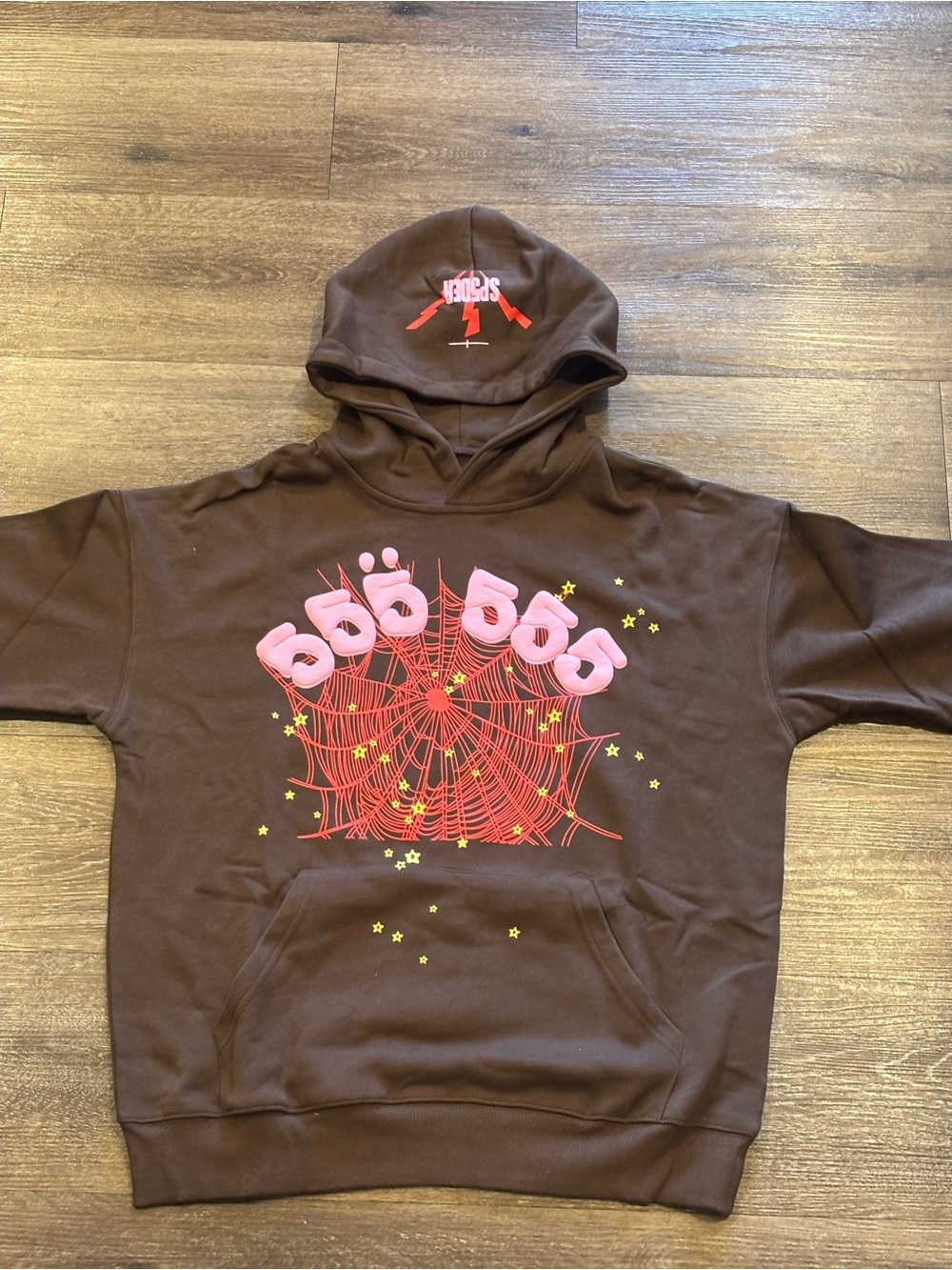 Brown spider worldwide hoodie